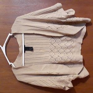 Beige Knit Top Lane Bryant Size 22/24 DD115